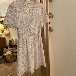 Printed mini wrap dress